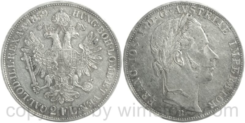 franz josef i., 1 gulden 1888, silber, vz (kopie)
