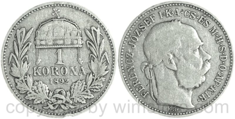 franz josef i. 1 korona 1892 kb, silber, ge s (kopie) franz josef i. 1 korona 1892 kb, silber, ge s (kopie)