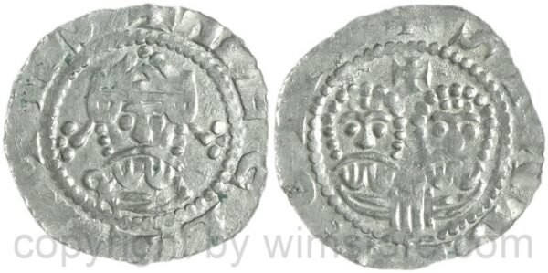 niederlande grafschaft friesland, egbert ii., um 1068 1090, graf von friesland, +ecbertvs // doggingvn, simon und judas, 1 penning 1068 1077, silber, ss (kopie)