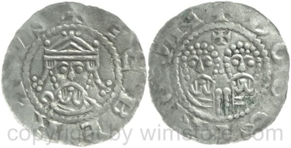 niederlande grafschaft friesland, egbert ii., um 1068 1090, graf von friesland, +ecbertvs // doggingvn, simon und judas, 1 penning 1068 1077, silber, ss (kopie)