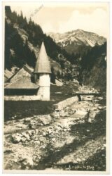 saminatal, kirchlein in steg