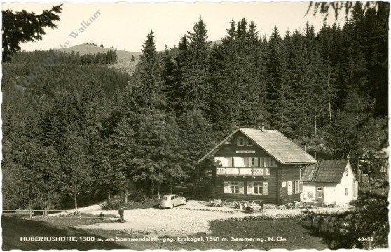 semmering, hubertushütte am sonnwendstein gegen erzkogel