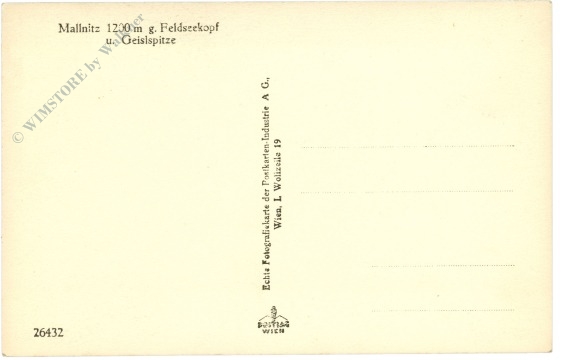 mallnitz, gegen feldseekopf und geiselspitze