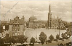 chemnitz, museum, opernhaus und petrikirche