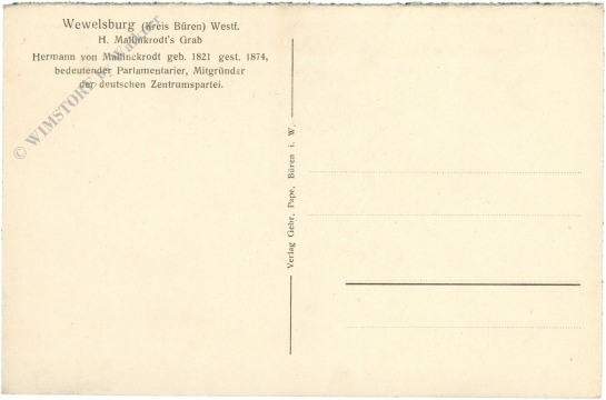 wewelsburg, h. mallinkrodt's 'grab