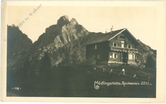 johnsbach, mödlinger hütte mit reichenstein