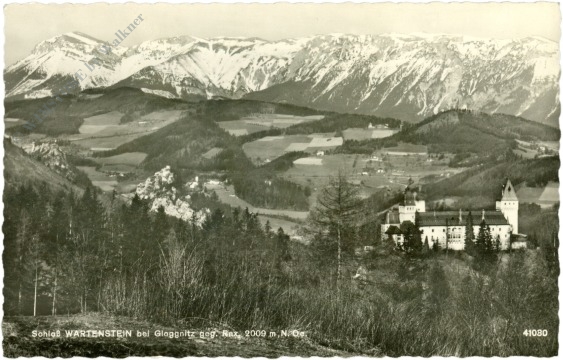 raach am hochgebirge, schloss wartenstein gegen rax