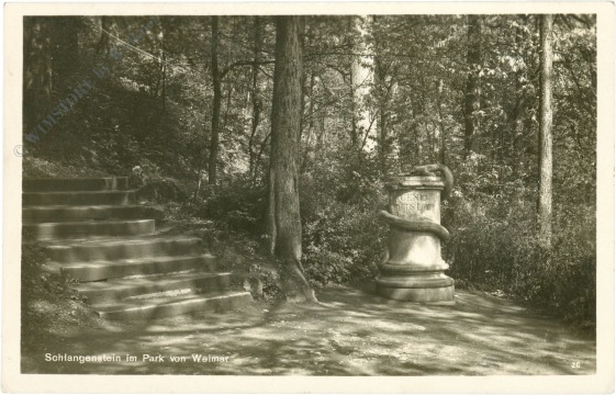 weimar, schlangenstein im park
