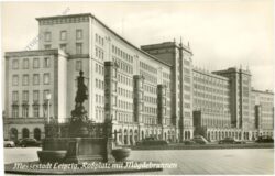 leipzig, roßplatz mit mägdebrunnen
