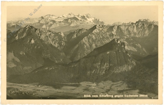 st. wolfgang, blick vom schafberg gegen dachstein