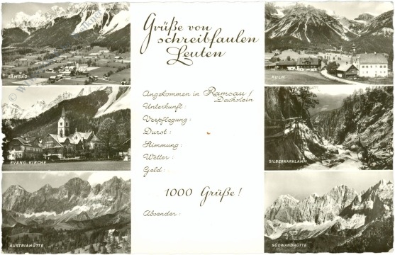 ramsau am dachstein, multiansicht ramsau am dachstein, multiansicht