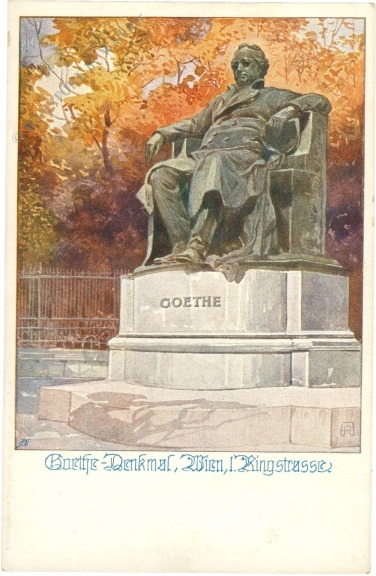 wien 1, ringstrasse, goethe denkmal wien 1, ringstrasse, goethe denkmal