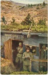 blaue grotte: granatsichere telephonzentrale auf dem südwestlichen kriegsschauplatz