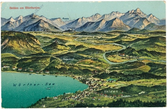 velden am wörthersee, ansicht velden am wörthersee, ansicht