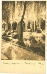 salzburg, abendsonne im petersfriedhof