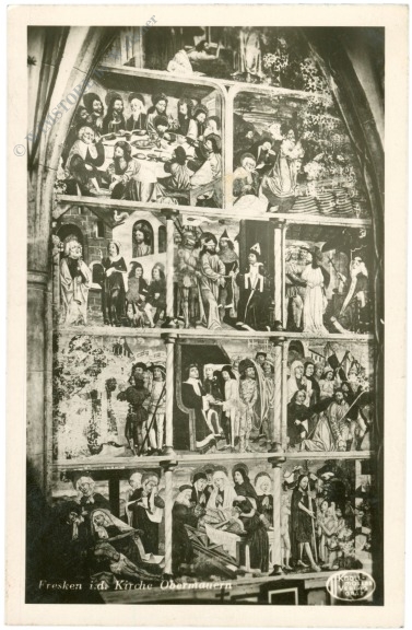 obermauern, fresken in der kirche