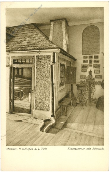 waidhofen an der ybbs, museum, eisenzimmer mit schmiede waidhofen an der ybbs, museum, eisenzimmer mit schmiede