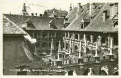 graz, landhaushof und schloßberg