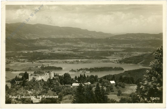finkenstein, ruine finkenstein mit faakersee
