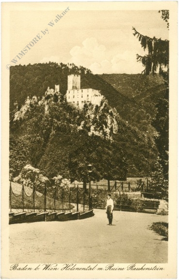 baden, helenental mit ruine rauhenstein