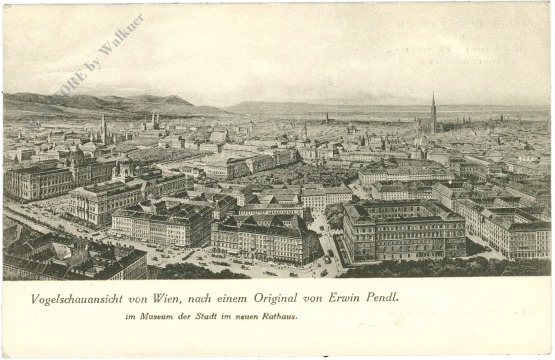 wien, vogelschauansicht von wien, nach einem original von erwin pendl wien, vogelschauansicht von wien, nach einem original von erwin pendl