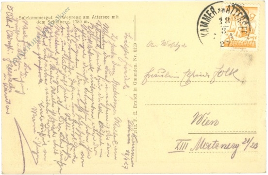 weyregg am attersee, mit dem schafberg