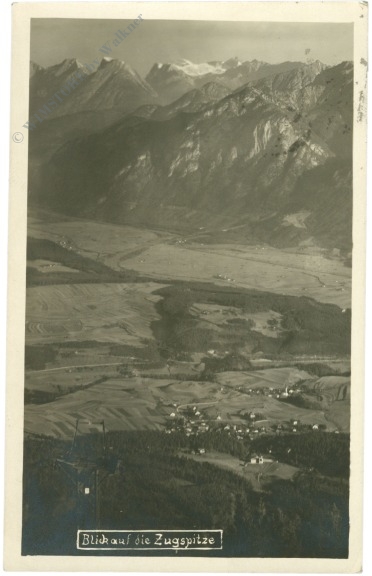 igls, patscherkofelseilbahn, blick auf die zugspitze