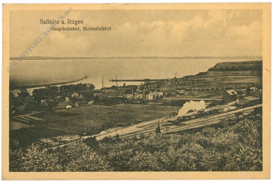 sassnitz auf rügen, hauptbahnhof, hafeneinfahrt sassnitz auf rügen, hauptbahnhof, hafeneinfahrt