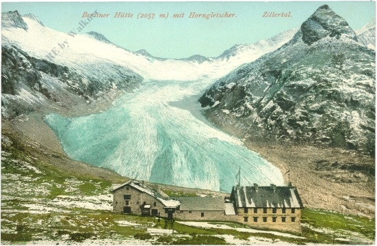 mayrhofen, berliner hütte mit horngletscher
