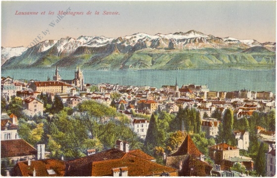 lausanne, et les montagnes de la savoie