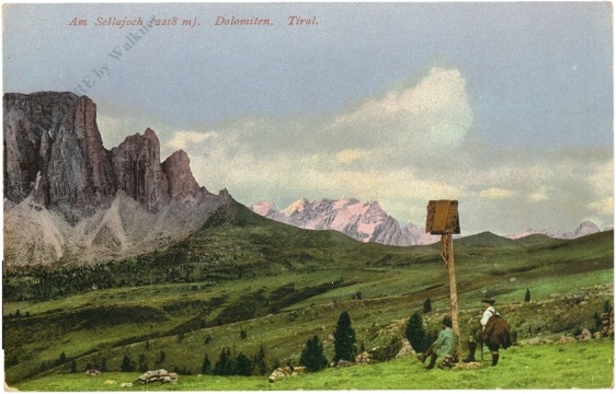 dolomiten, am sellajoch