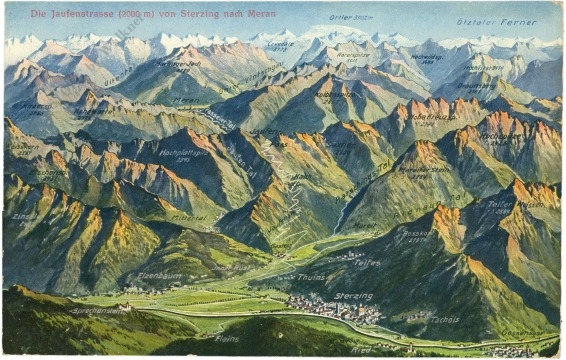 die jaufenstrasse von sterzing nach meran