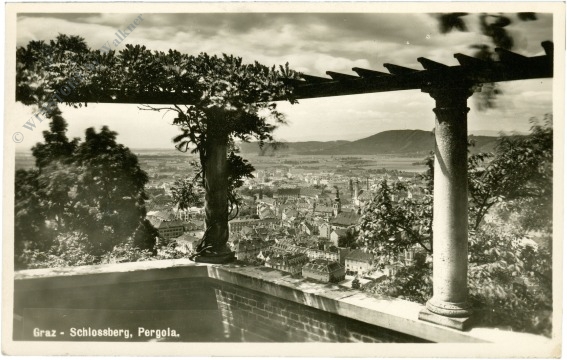 graz, schlossberg, pergola