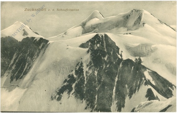 stubaier alpen, zuckerhütl von der schaufelspitze