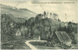 küssnacht, ruine gesslerburg von der seebodenstrasse