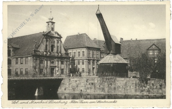 lüneburg, alter kran am stintmarkt