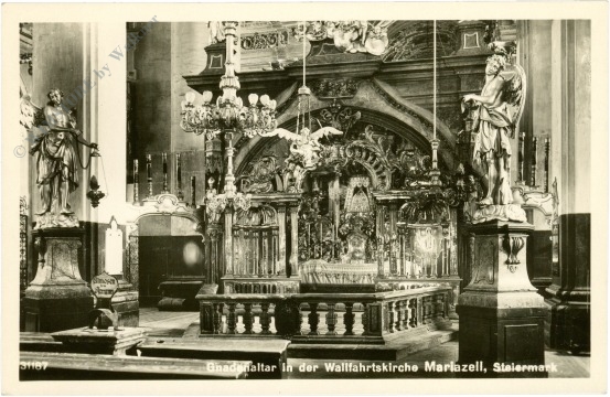 mariazell, gnadenaltar in der wallfahrtskirche