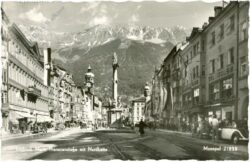 innsbruck, maria theresienstrasse mit nordkette