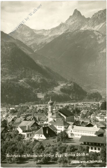schruns, im montafon gegen zimba
