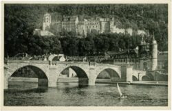heidelberg, alte neckarbrücke und schloß