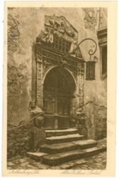 rothenburg o.t., altes rathaus portal