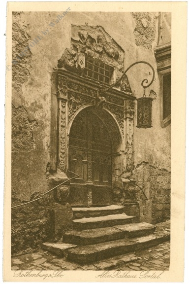 rothenburg o.t., altes rathaus portal rothenburg o.t., altes rathaus portal