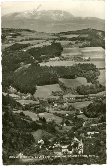 edlitz, gegen hochegg, schneeberg