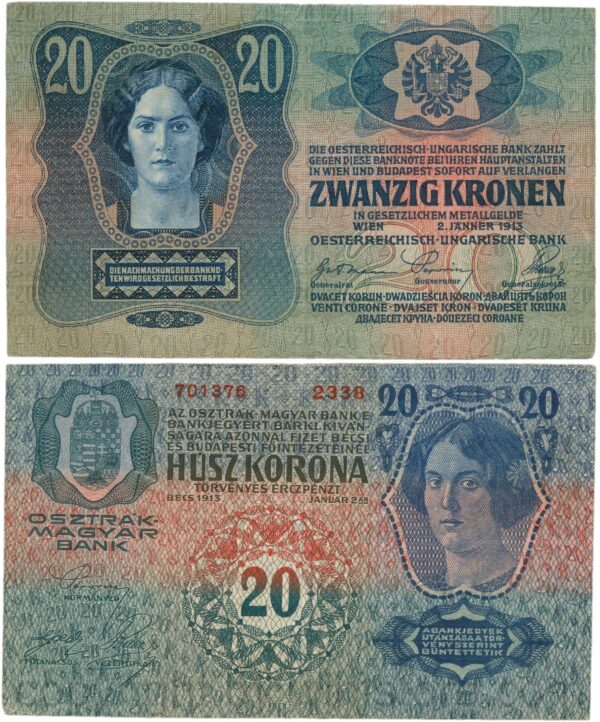 Österreich, franz josef i., 20 kronen 2. jänner 1913, serie 2238, p 13; 3