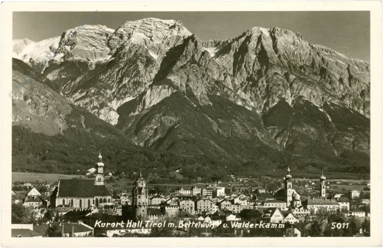 hall in tirol, mit bettelwurf und walderkamm