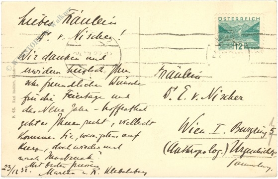 innsbruck, gegen süden mit serles