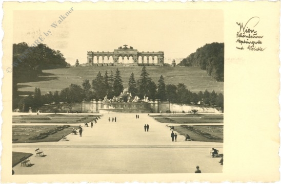 wien 13, schloss schönbrunn, neptungrotte und gloriette wien 13, schloss schönbrunn, neptungrotte und gloriette