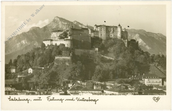 salzburg, mit festung und untersberg