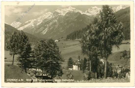 steinach am brenner, blick vom calvarienberg gegen gschnitztal