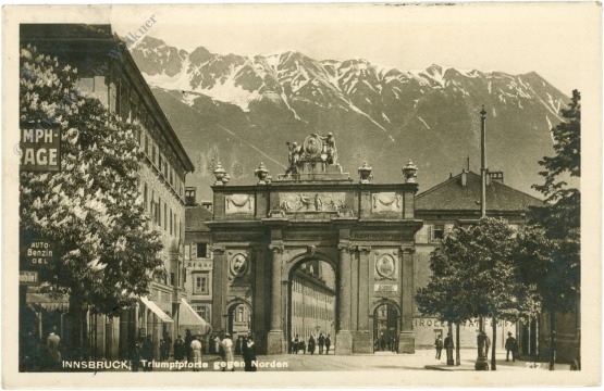 innsbruck, triumpfpforte gegen norden